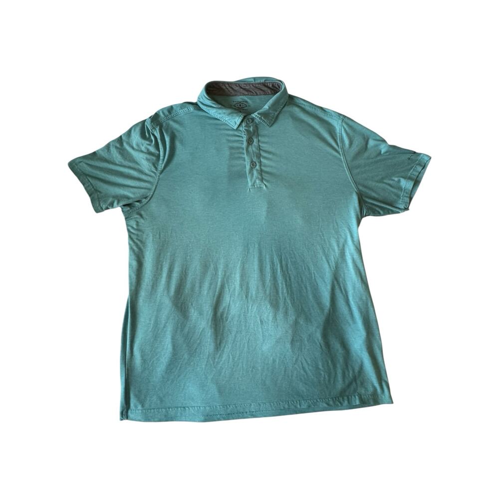 G.H. Bass & Co. Men’s Polo Shirt Large Blue Stretch Performance Soft Knit Casual - Picture 2 of 9